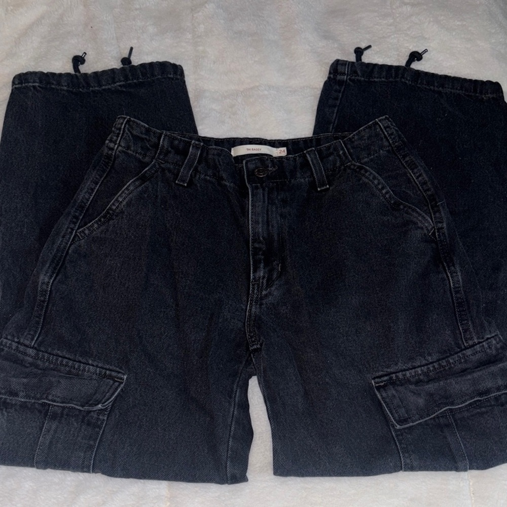 Women’s Black Cargo Jeans